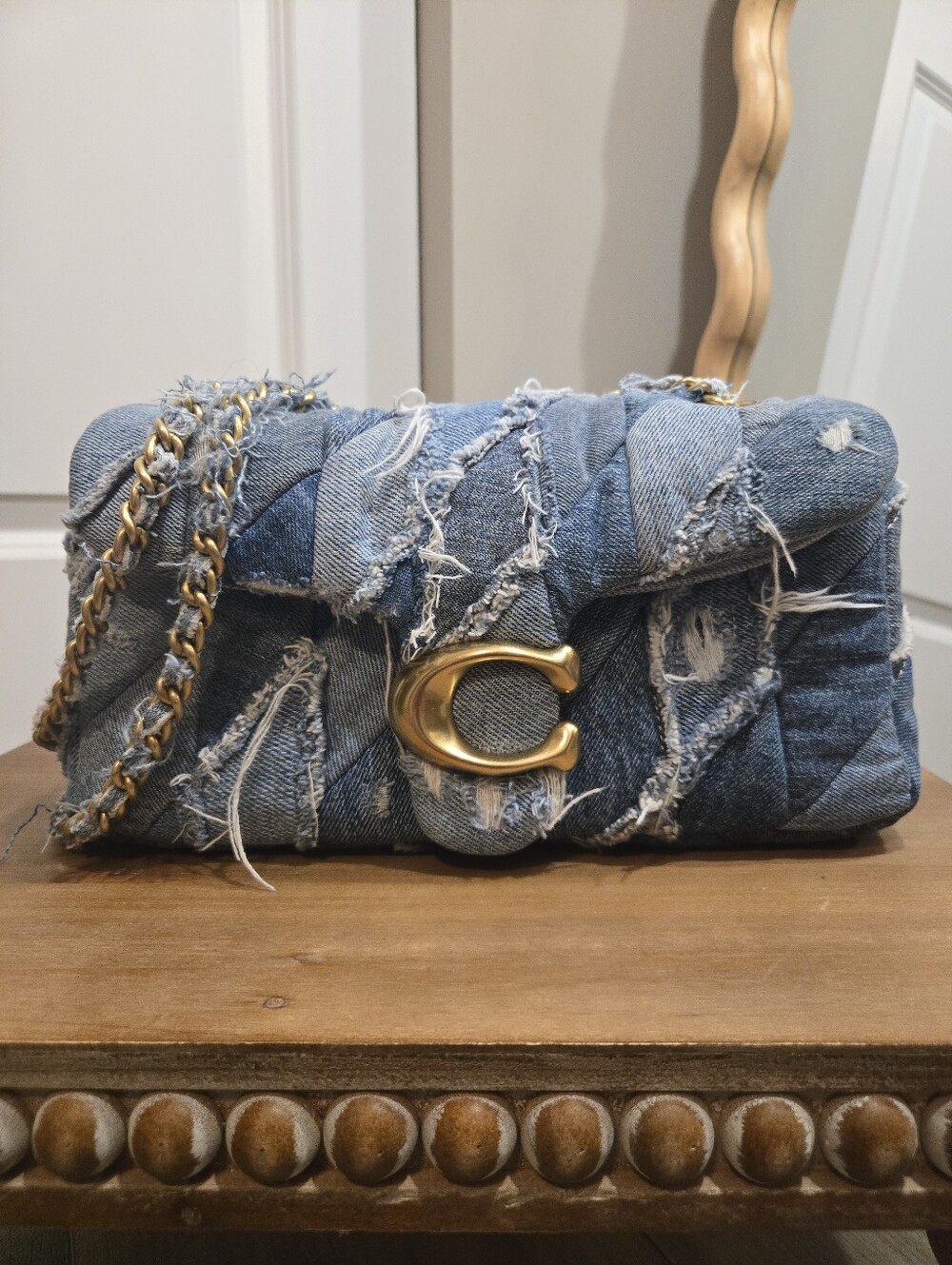 Coach Tabby Shoulder Bag 26 – Repurposed Denim Patchwork Quilting